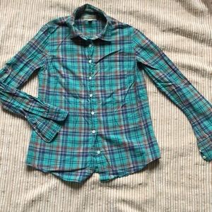 J.Crew Boy Button Down Plaid Shirt 00